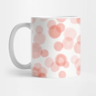 Watercolor Dots Red Pink Mug